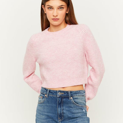 UNICORN Women's sweater top knitted gray white pink xs s m l
