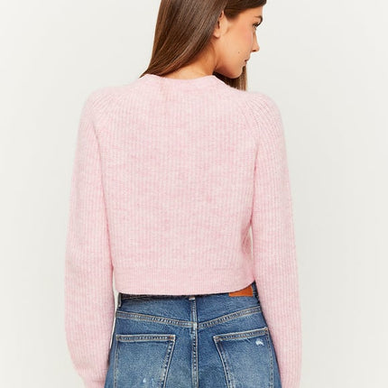 UNICORN Women's sweater top knitted gray white pink xs s m l