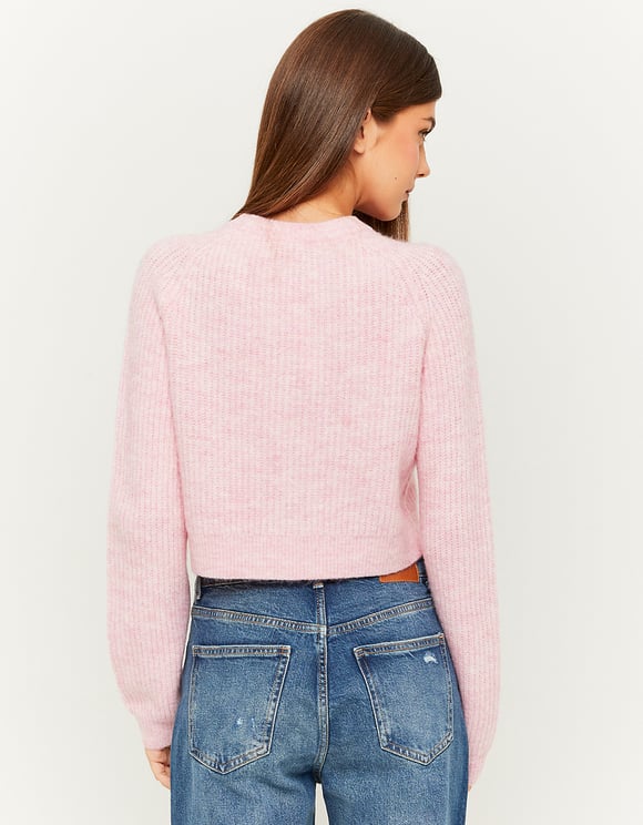 UNICORN Women's sweater top knitted gray white pink xs s m l
