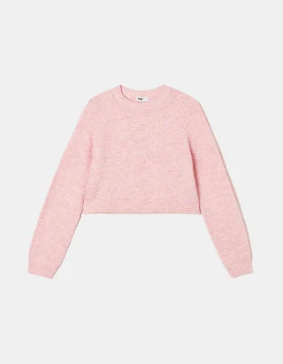 UNICORN Women's sweater top knitted gray white pink xs s m l