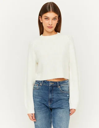 UNICORN Women's sweater top knitted gray white pink xs s m l