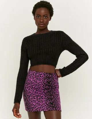 UNICORN Women's sweater crop top white purple red bordeaux green black gray blue xxs xs s m l