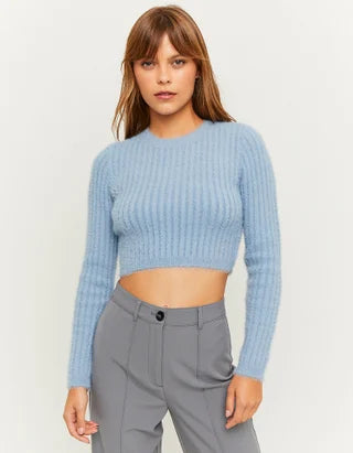 UNICORN Women's sweater crop top white purple red bordeaux green black gray blue xxs xs s m l