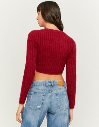 UNICORN Women's sweater crop top white purple red bordeaux green black gray blue xxs xs s m l