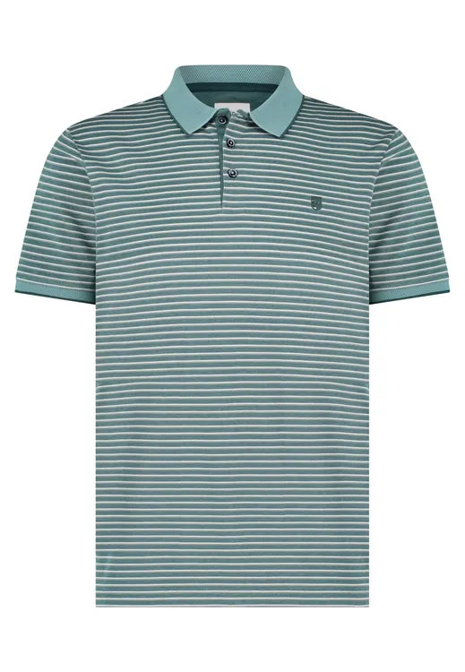 UNICORN Men's polo shirt short sleeves striped green blue m l xl xxl xxxl