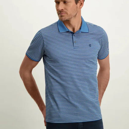 UNICORN Men's polo shirt short sleeves striped green blue m l xl xxl xxxl