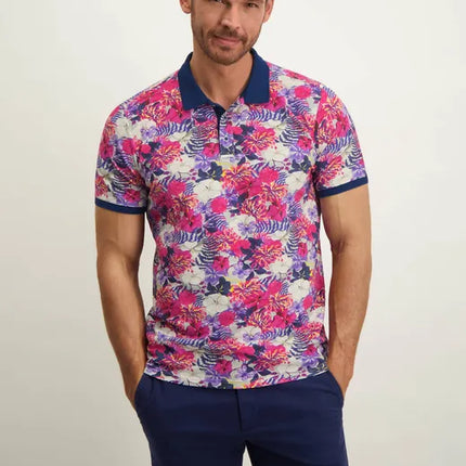 UNICORN Men's polo shirt short sleeves pink dark blue m l xl xxl xxxl