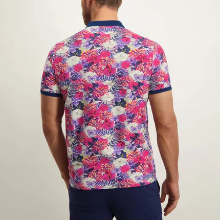 UNICORN Men's polo shirt short sleeves pink dark blue m l xl xxl xxxl