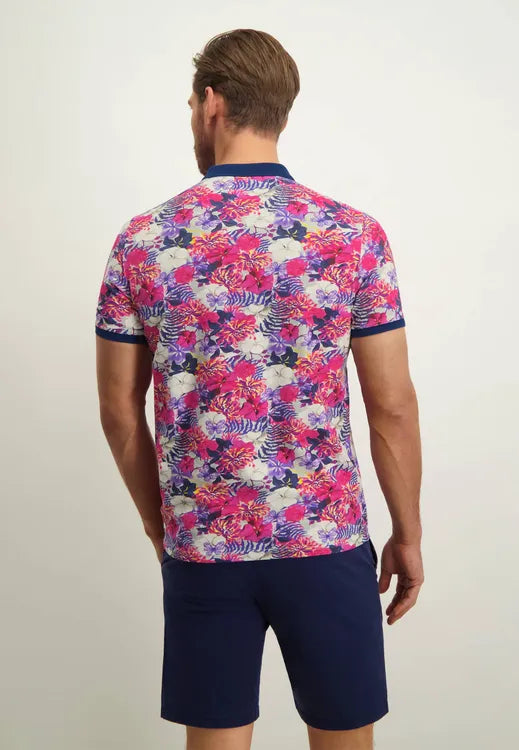 UNICORN Men's polo shirt short sleeves pink dark blue m l xl xxl xxxl