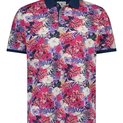 UNICORN Men's polo shirt short sleeves pink dark blue m l xl xxl xxxl