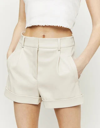 UNICORN Women's faux leather shorts pink white xxs xs s m l xl