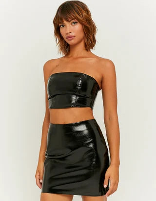 UNICORN Women's clothing set faux leather black xs s m l