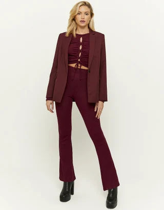 UNICORN Women's clothing set light brown burgundy xs s m l