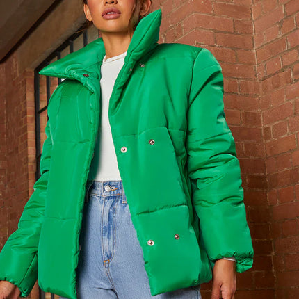 Dames jas wit groen s m l xl xxl