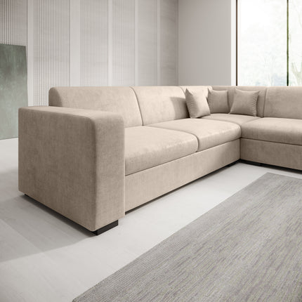 UNICORN Corner sofa 4-seater Velvet grey beige black