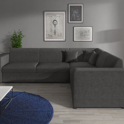 UNICORN Corner sofa 4-seater Velvet beige