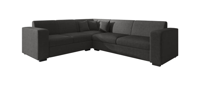 UNICORN Corner sofa 4-seater Velvet beige gray black Width 270 cm Height 78 cm Depth 230 cm Seat height 40 cm Seat depth 57 cm