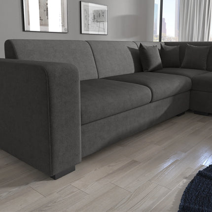 UNICORN Corner sofa 4-seater Velvet beige