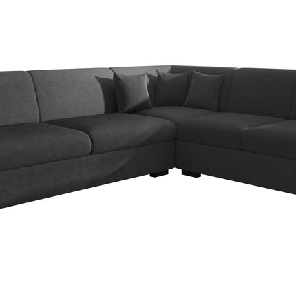 UNICORN Corner sofa 4-seater Velvet gray beige black gray Width 270 cm Height 78 cm Depth 230 cm