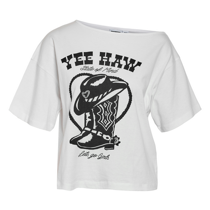 Noisy May Vilma off shoulder shirt yee haw