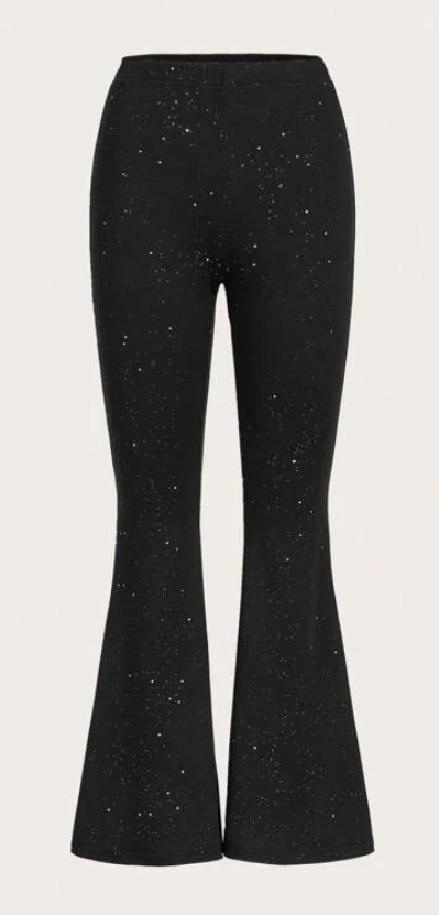 UNICORN Women's Glitter Trousers Black XS S M L
