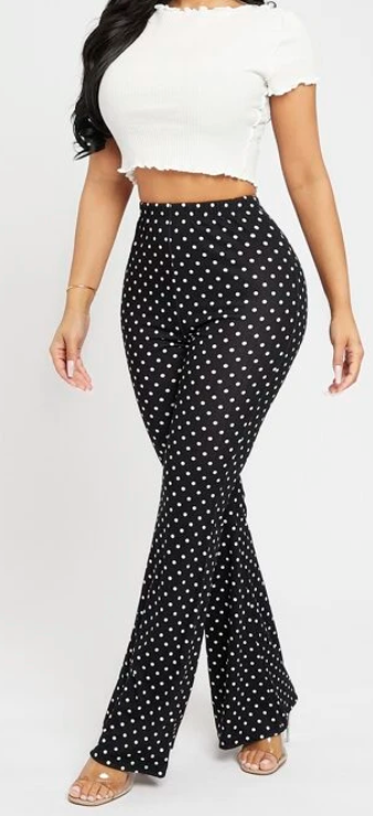 UNICORN Women's polka dot trousers black white xs s m l