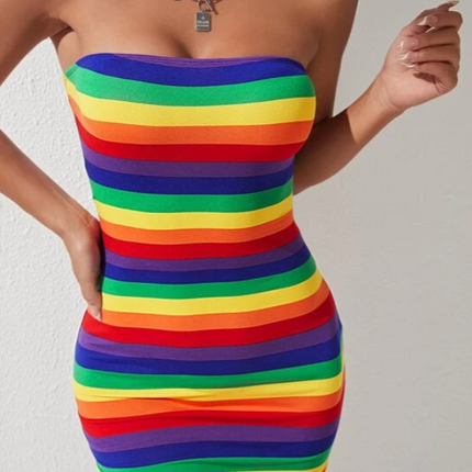 UNICORN Women's dress rainbow colors xs s m l xl
