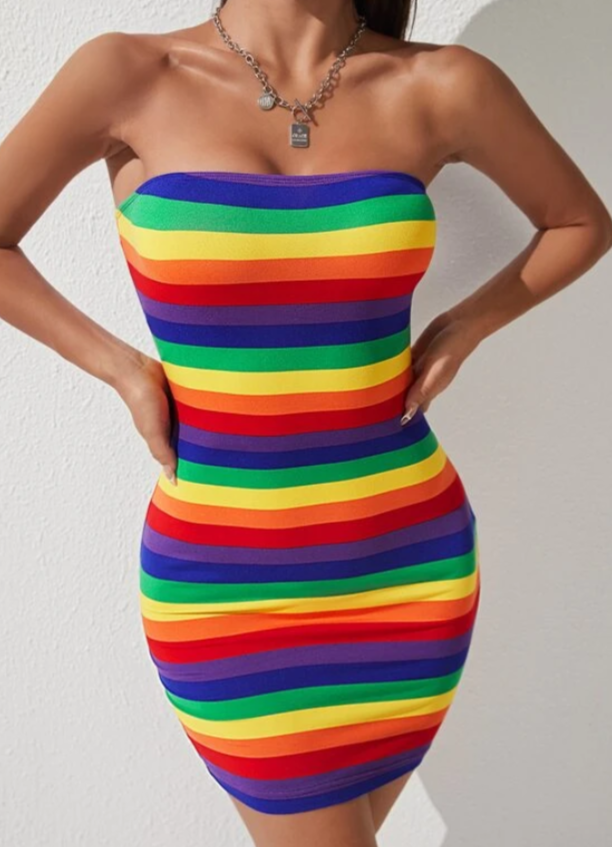 UNICORN Women's dress rainbow colors xs s m l xl