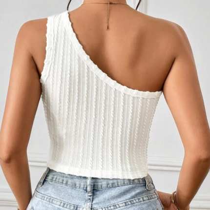 UNICORN Women's shirt top white ribbed xs s m l xl