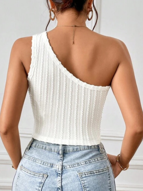 UNICORN Women's shirt top white ribbed xs s m l xl