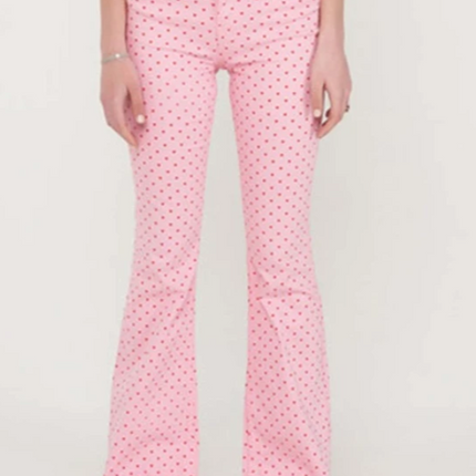 UNICORN Women's long trousers pink with hearts xs s m l xl xxl