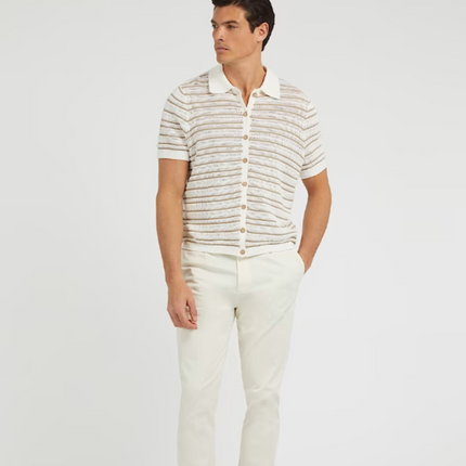 UNICORN Men's polo shirt beige white l xxl