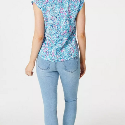 UNICORN Women's shirt blue pink 8 16 18