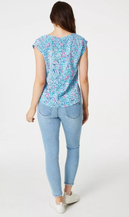UNICORN Women's shirt blue pink 8 16 18