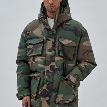 UNICORN Men's army camouflage jacket dark green brown S M L XL