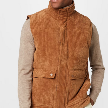 UNICORN Men's bodywarmer jacket brown beige s m l xl xxl