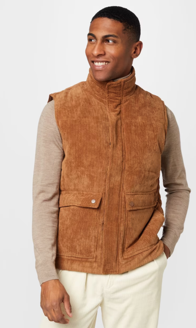 UNICORN Men's bodywarmer jacket brown beige s m l xl xxl