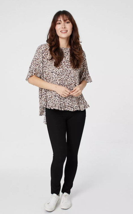 UNICORN Women's blouse leopard print beige s m l xl xxl