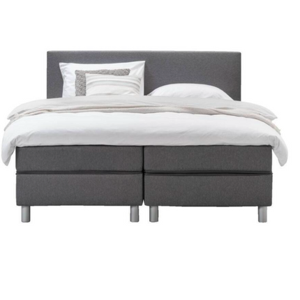 UNICORN Boxspring double bed dark gray 160x200 cm