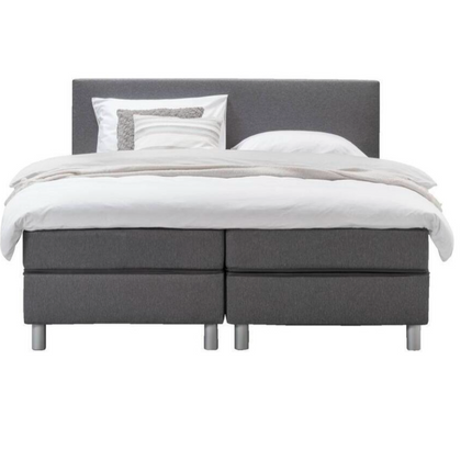 UNICORN Boxspring double bed dark gray 180x200 cm