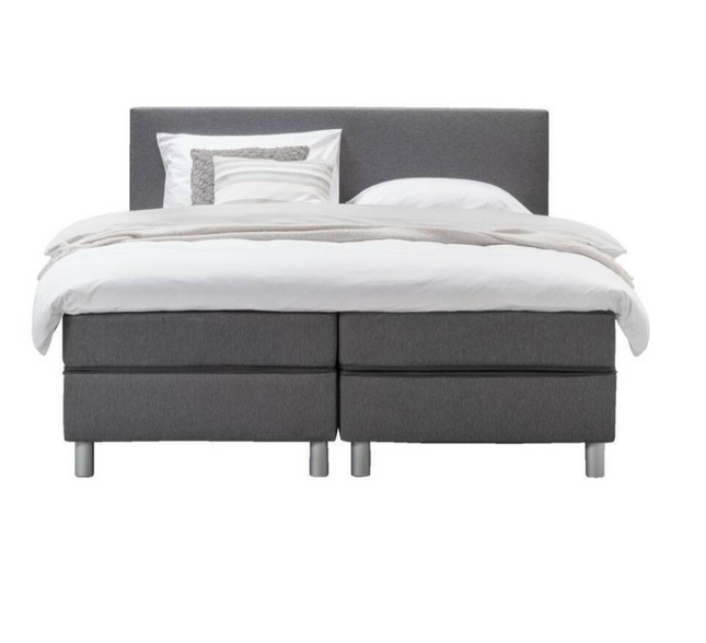 UNICORN Boxspring double bed dark gray 180x200 cm