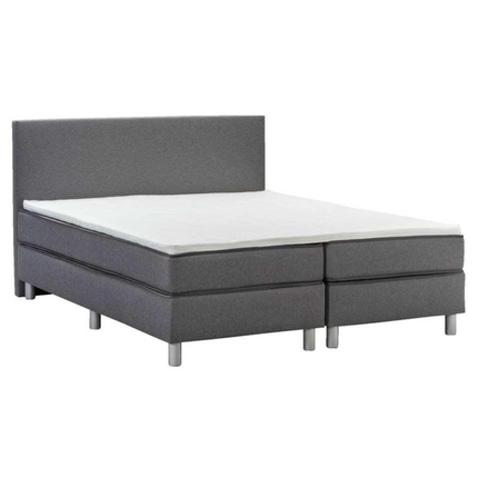 UNICORN Boxspring double bed dark gray 160x200 cm