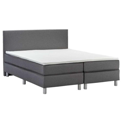 UNICORN Boxspring double bed dark gray 180x200 cm