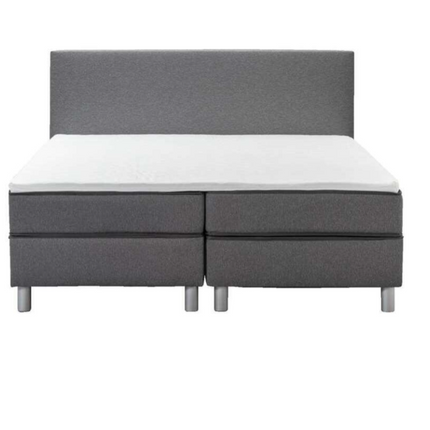 UNICORN Boxspring double bed dark gray 160x200 cm