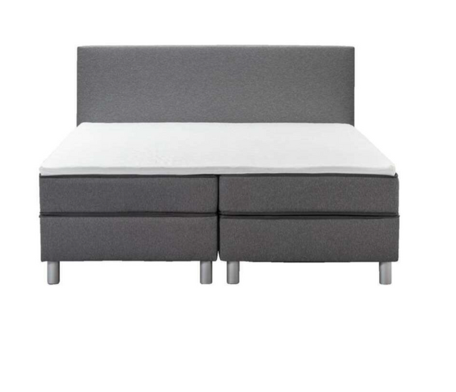 UNICORN Boxspring double bed dark gray 160x200 cm