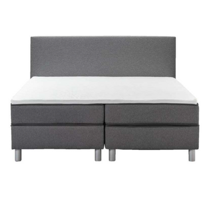 UNICORN Boxspring double bed dark gray 180x200 cm