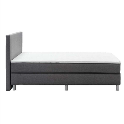 UNICORN Boxspring double bed dark gray 160x200 cm