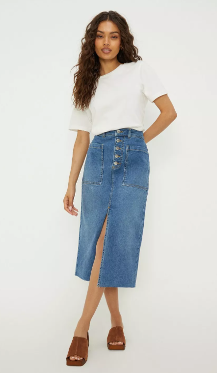 UNICORN Women's denim skirt light blue xs s m l xl xxl