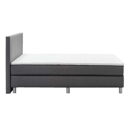 UNICORN Boxspring double bed dark gray 180x200 cm