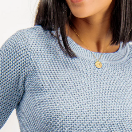 UNICORN Women's knitted sweater light blue xs s m l